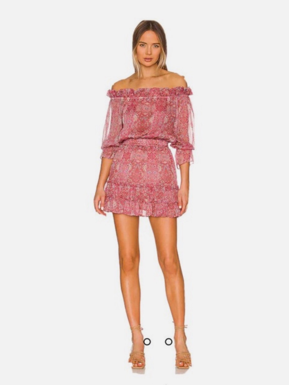 Misa Los Angeles Danae Dress in washed rose lilac